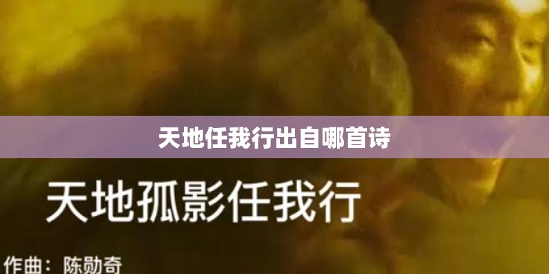 天地任我行出自哪首诗