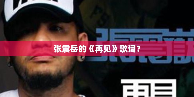 张震岳的《再见》歌词？