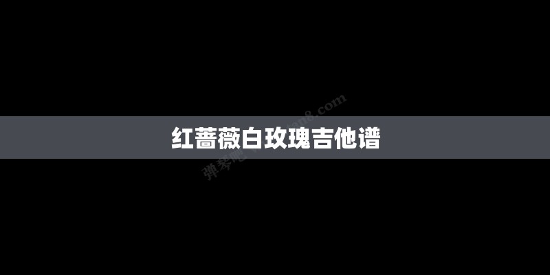 红蔷薇白玫瑰吉他谱